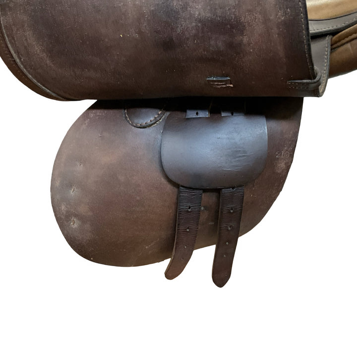 14" Crosby Corinthian Medium Used Childs Flat Seat Hunter/Jumper Saddle