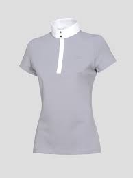 Equiline new ladies M grey show ss shirt B