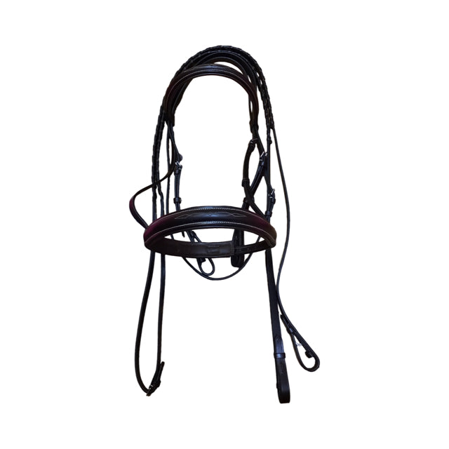 SMARTPAK Plymouth Fancy Stitched Bridle w/Reins USED B