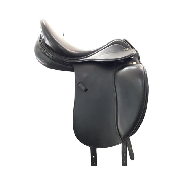 16" Prestige Lucky Idol Medium Tree Used Dressage Saddle - C