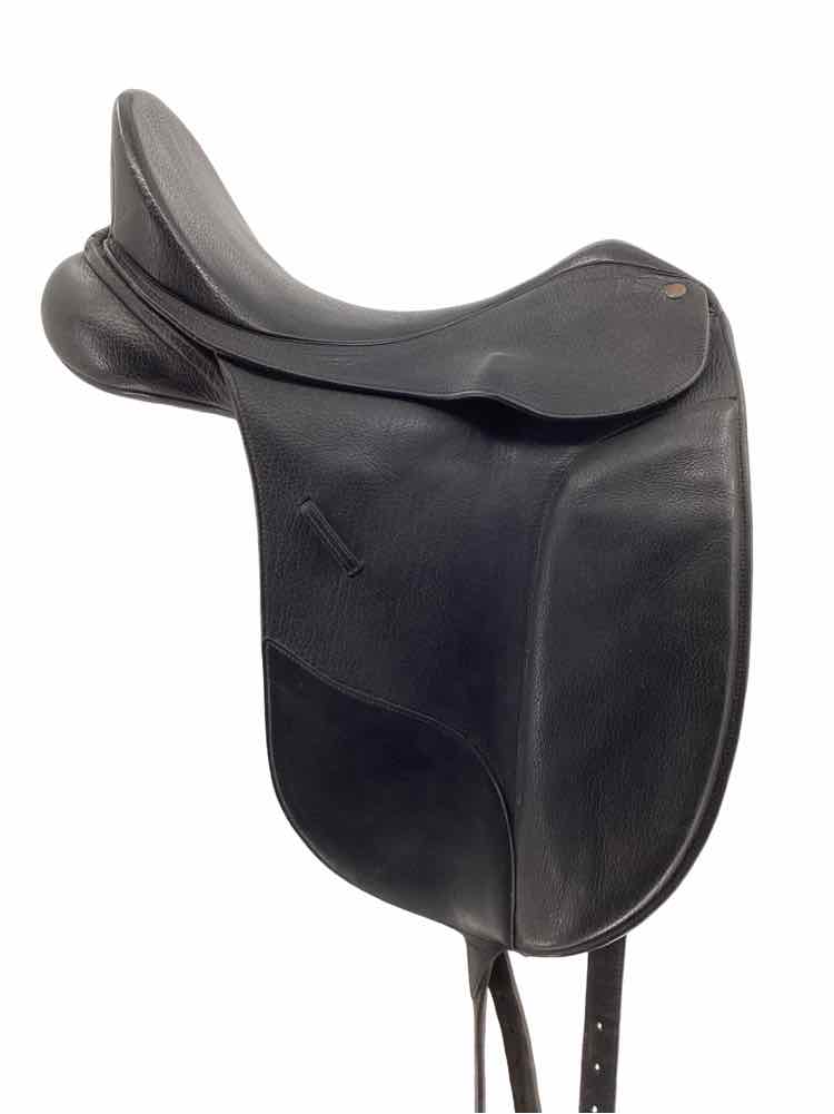 17" Bates used adjustable tree dressage saddle B