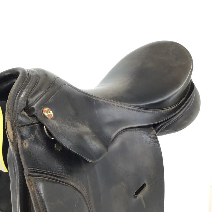 18" Karl Niedersuss Wide Used Dressage Saddle - B