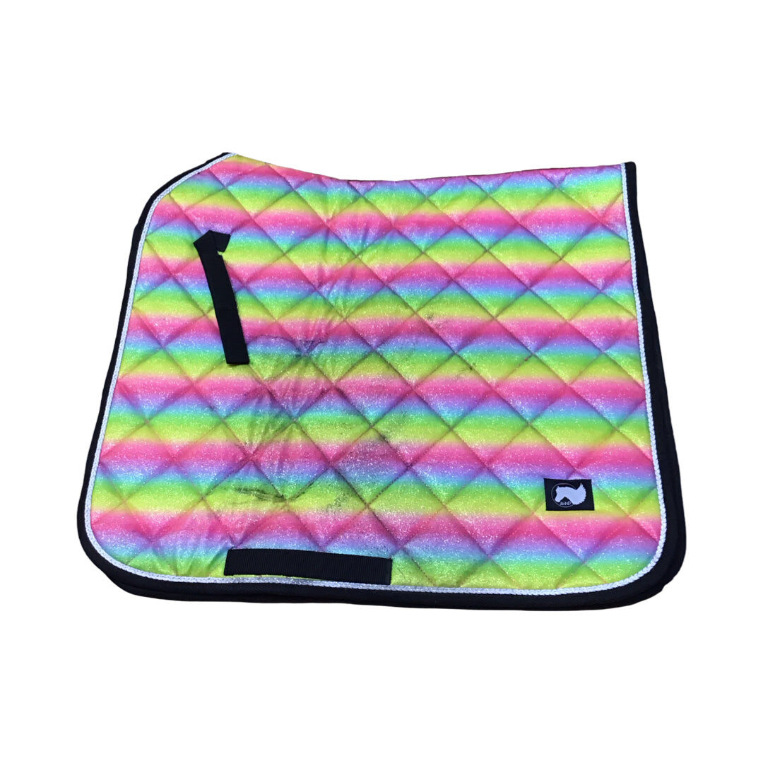 AHNP Rainbow Glitter Unicorn Saddle Pad Used