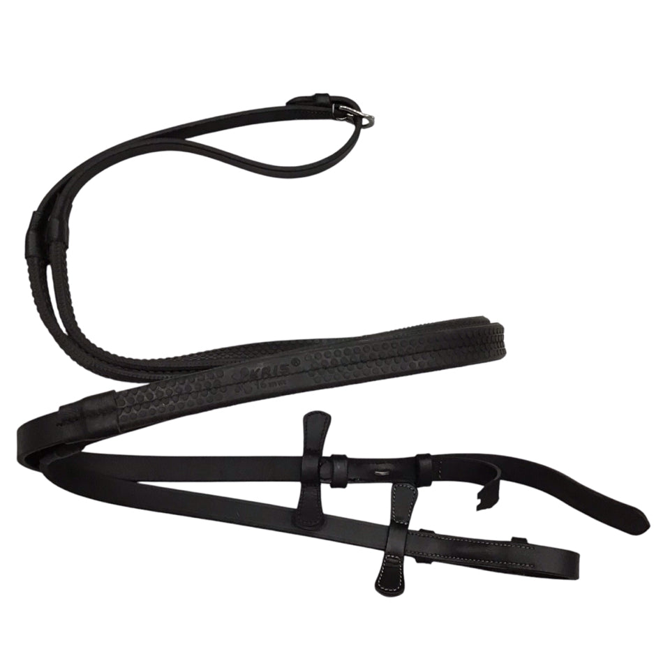 50" Kris Rubber Reins Like New - H