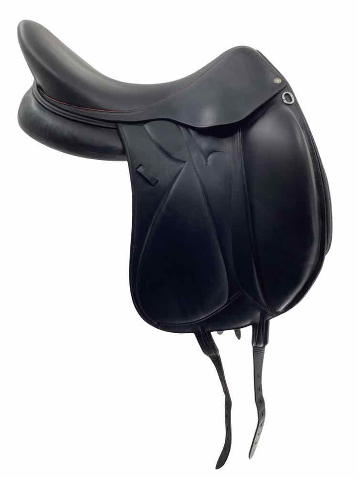 18" Devoucoux Makila S used Mono flap dressage saddle with cover