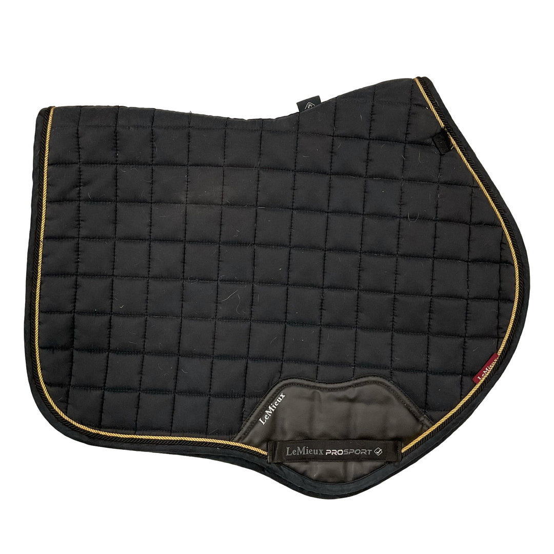 LeMieux Large Black Close Contact Saddle Pad Black Used
