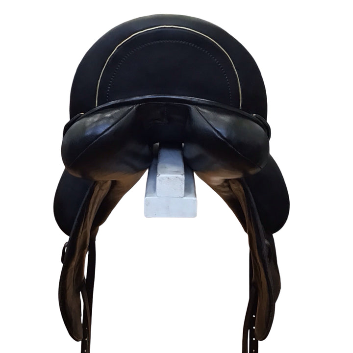 18" Custom Saddlery Icon Star Medium Used Dressage Saddle - H