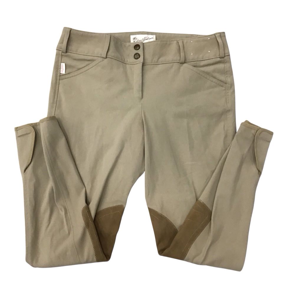 Tailored Sportsman Women's 30R Knee Patch Show Breech Tan Used - H