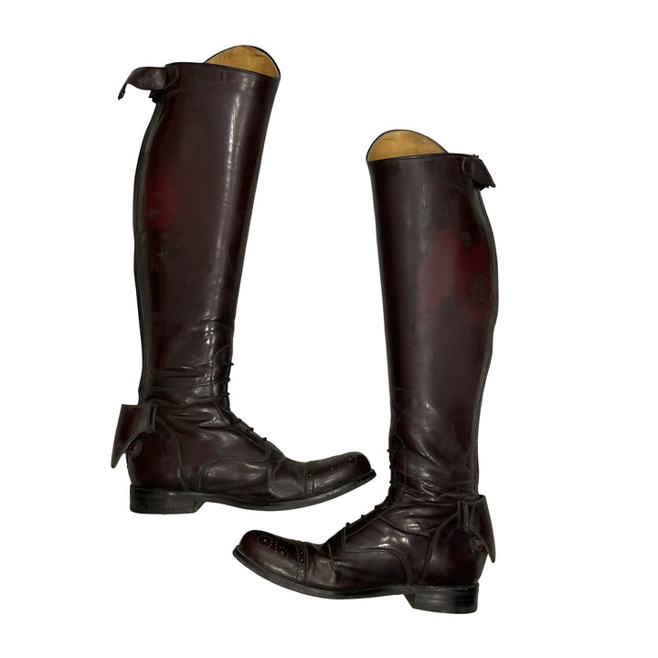 LA MUNDIAL WOMEN SHOE SIZE 39 BROWN RIDING BOOTS
