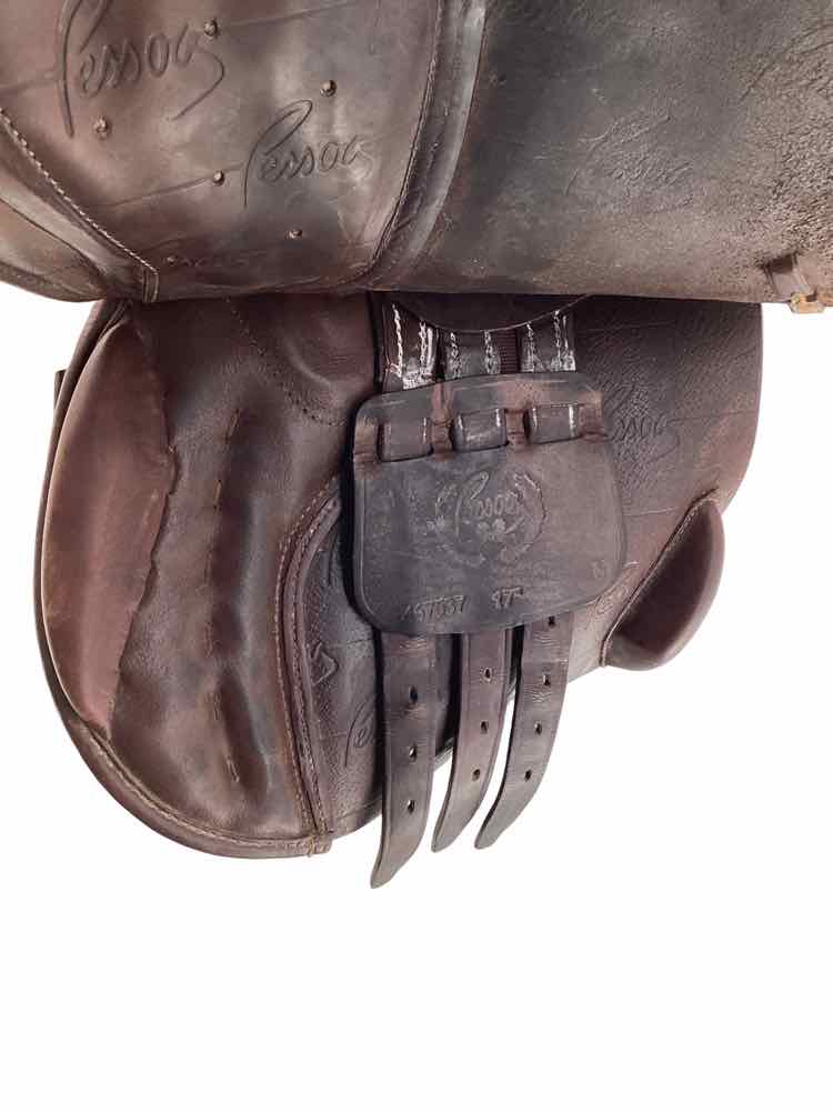 17" Pessoa Adjustable tree wool flocked used close contact saddle