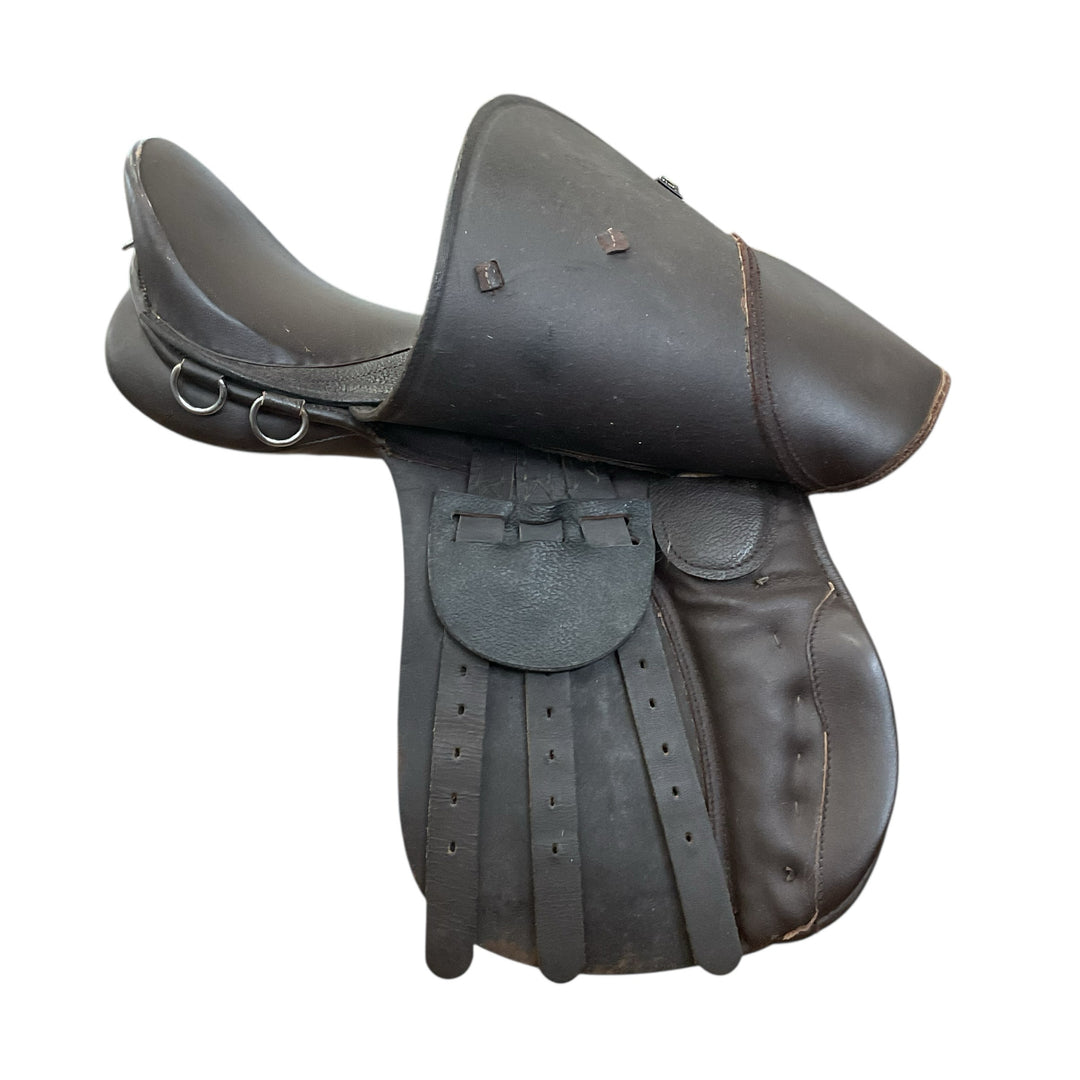 15" Unbranded Wide Used Childs All Purpose Saddle - H