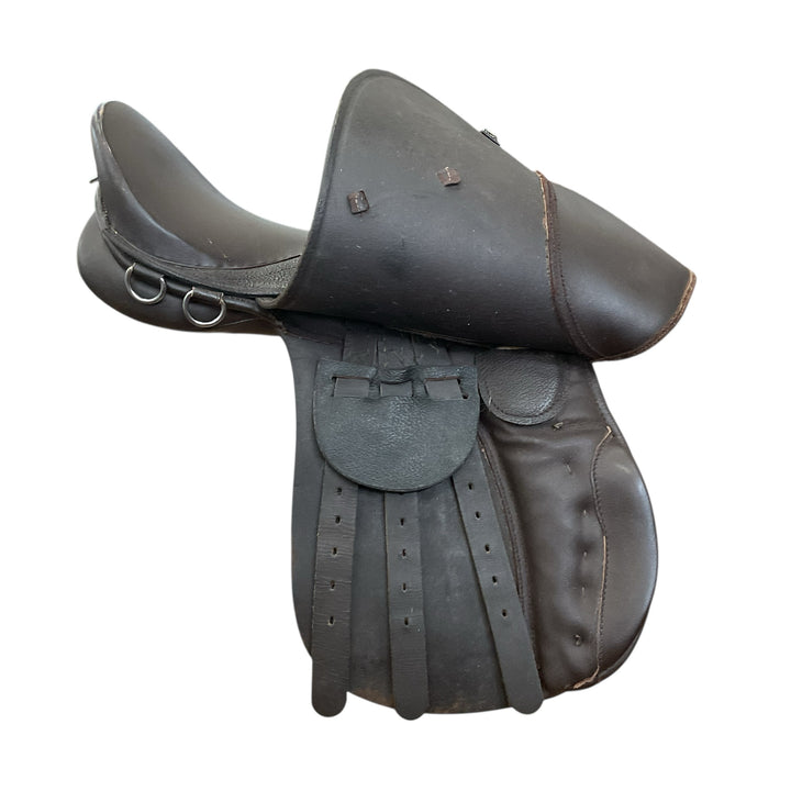 15" Unbranded Wide Used Childs All Purpose Saddle - H