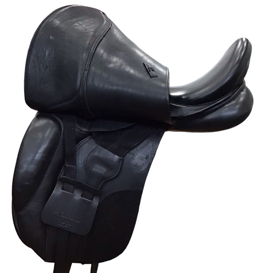 17.5" M. Toulouse Aachen Adjustable Used Dressage Saddle - H