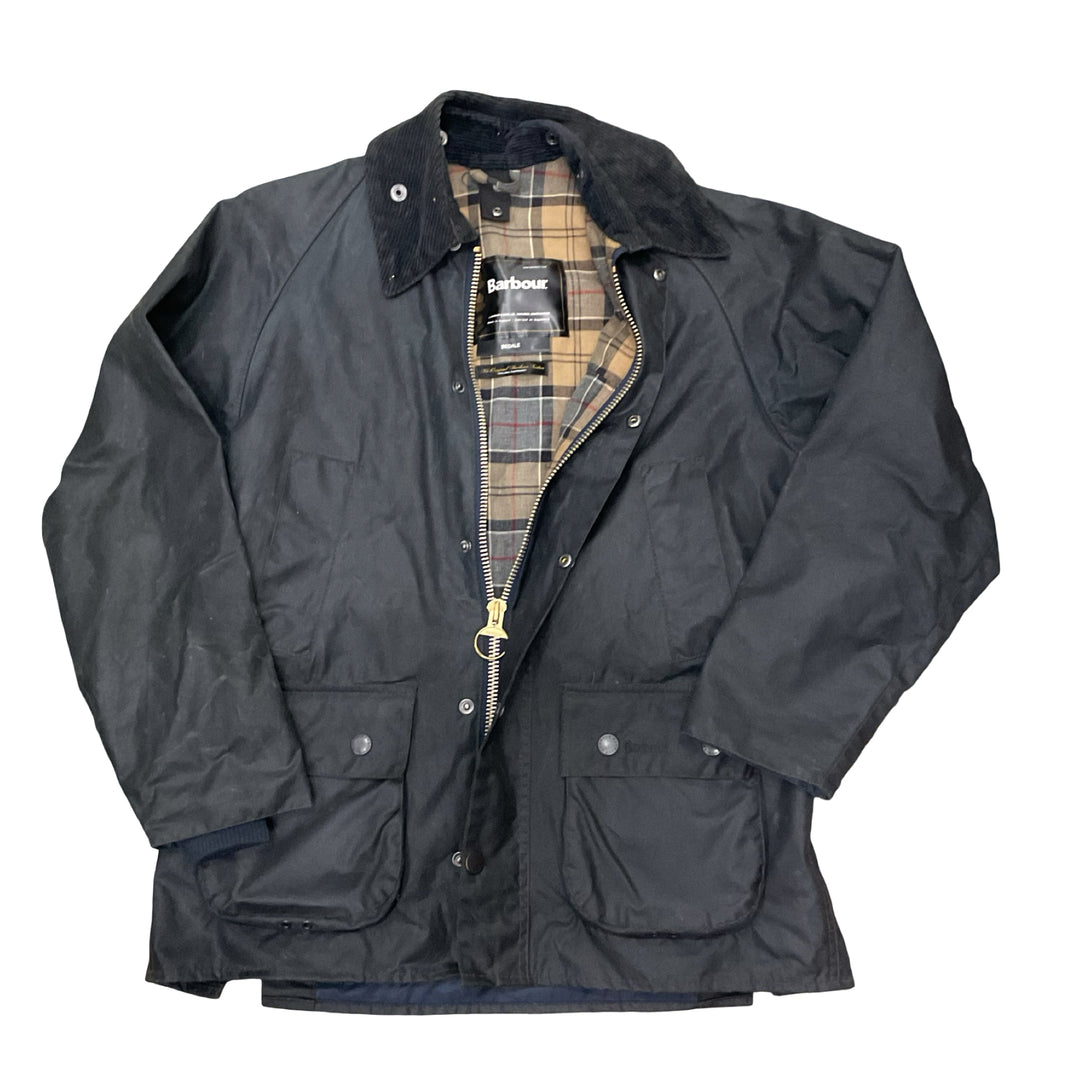 Barbour Women's Small Beadnell Waxed Jacket Black Used
