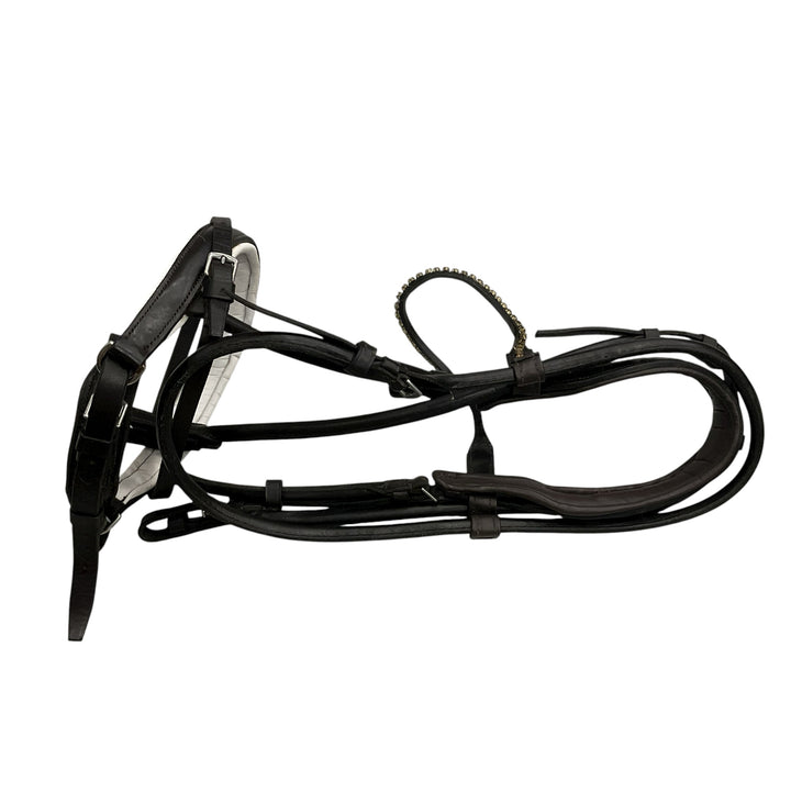 Kelly J Leather Bespoke Bridlework Dressage Bridle w/ 4 Nosebands - H