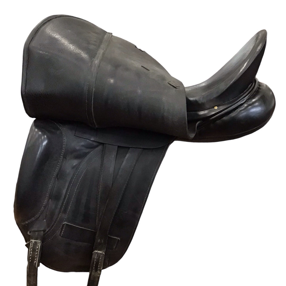 17.5" Albion SLK Medium Used Dressage Saddle - H