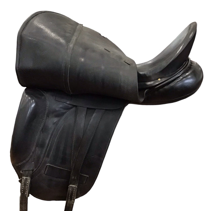17.5" Albion SLK Medium Used Dressage Saddle - H