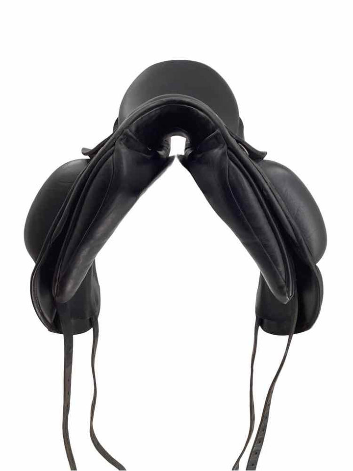 17" Custom Saddlery Laguna used wool flocked dressage saddle B