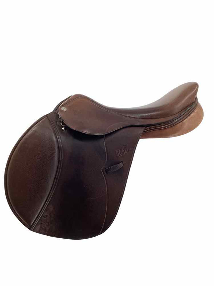17" Pessoa Gex X XCH used close contact saddle had cover and purple tree B