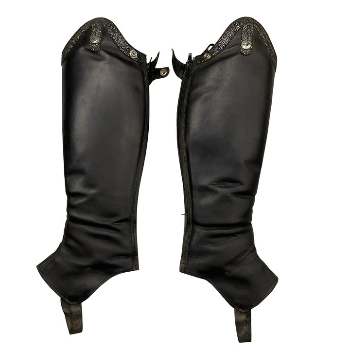 Celeris Custom Half Chap w/ Bling Top Black Used