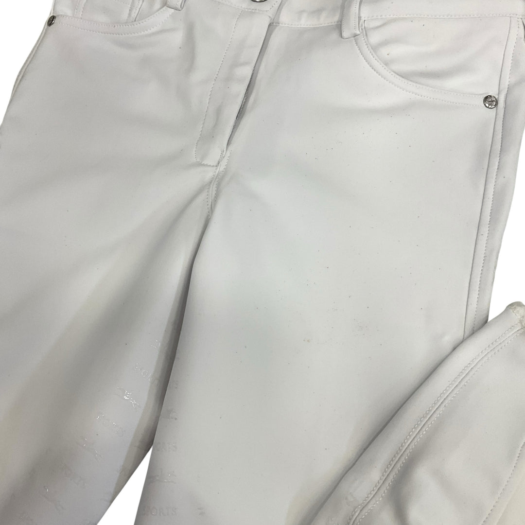 Schockemohle Women's 36 Chayenne Full Seat Show Breech White Used - H