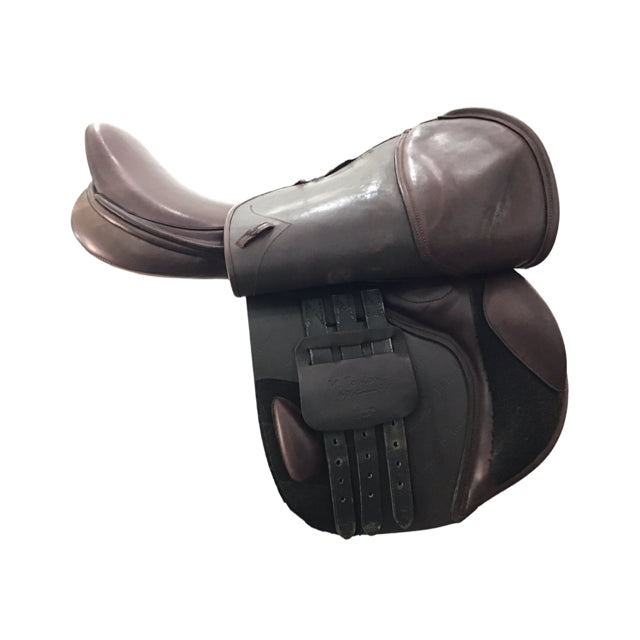 17.5" M. Toulouse Platnium Jeninne Adjustable Used Close Contact Saddle - C