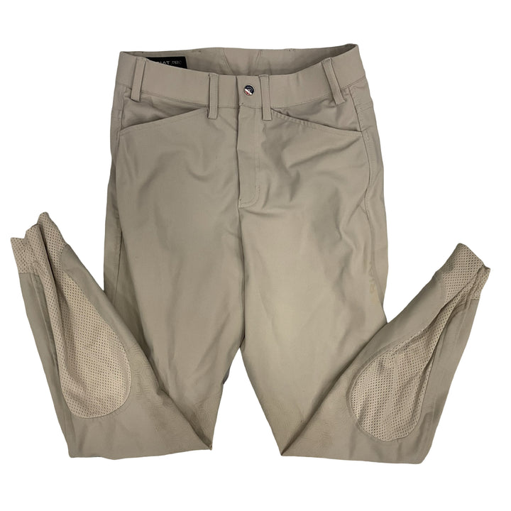 Ariat Men's 28 Tri Factor Knee Patch Show Breech Tan Used - H