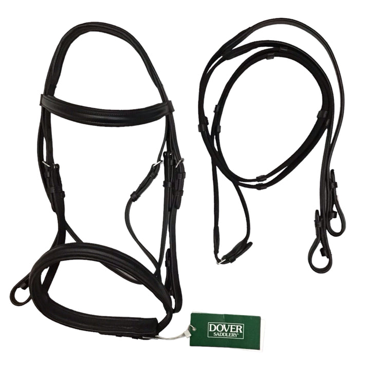 Suffolk Single Crown Cob Dressage Bridle New - H