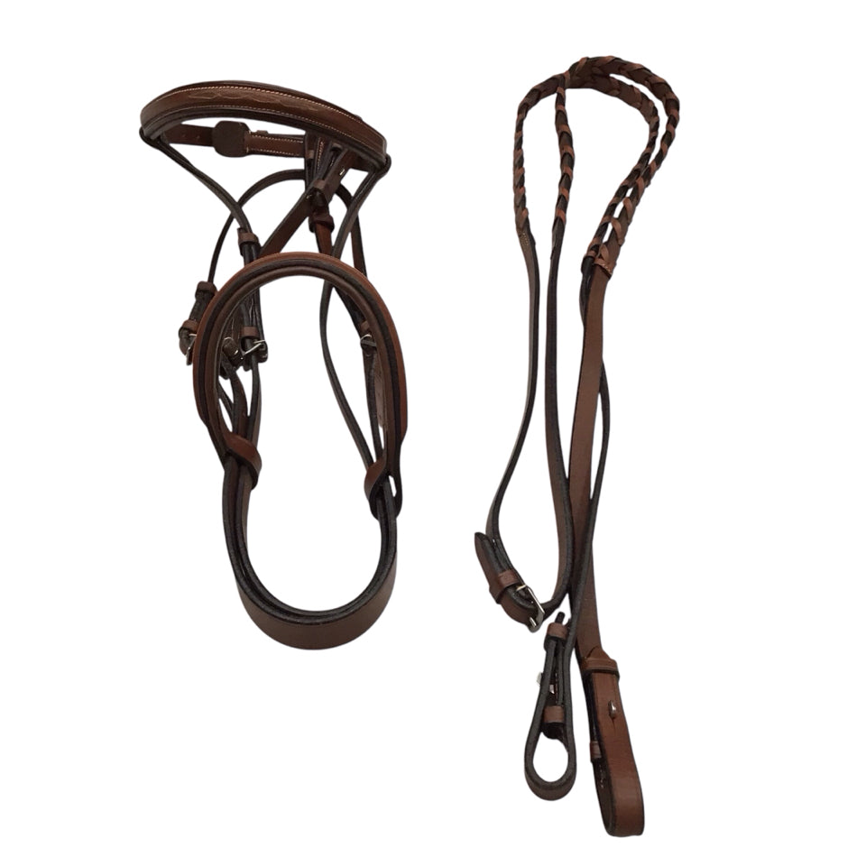 Cob Size Fancy Stitch Bridle Used - H