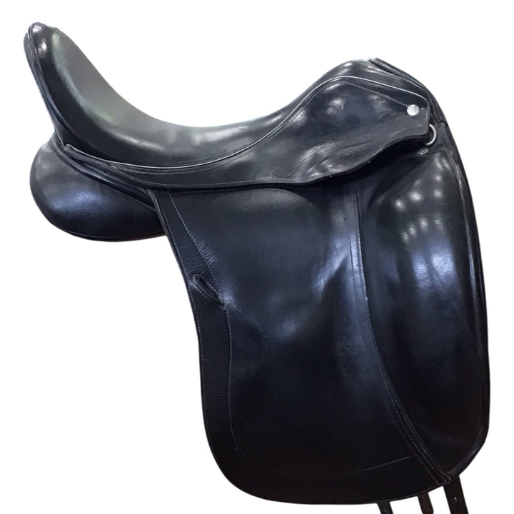 17.5" Custom Saddlery Laguna Med/Wide Used Dressage Saddle - H