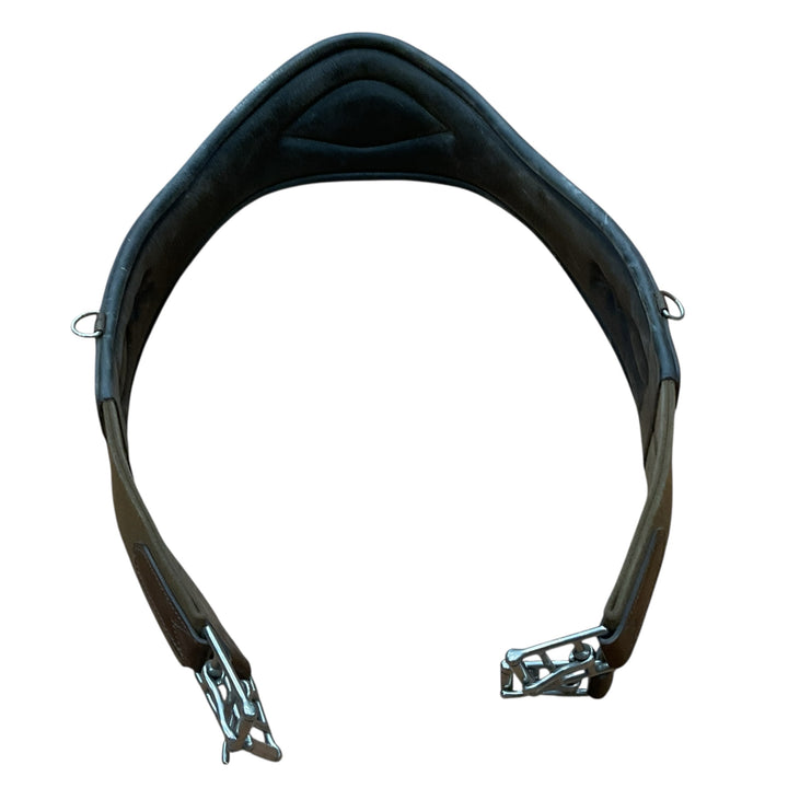 Total Saddle Fit 48" Shoulder Relief Padded Leather Girth Brown Used - H