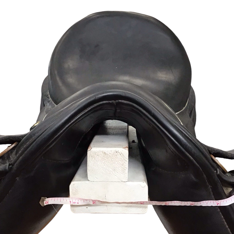 17.5" Hulsebos WB4 Med/Narrow Used Dressage Saddle - H