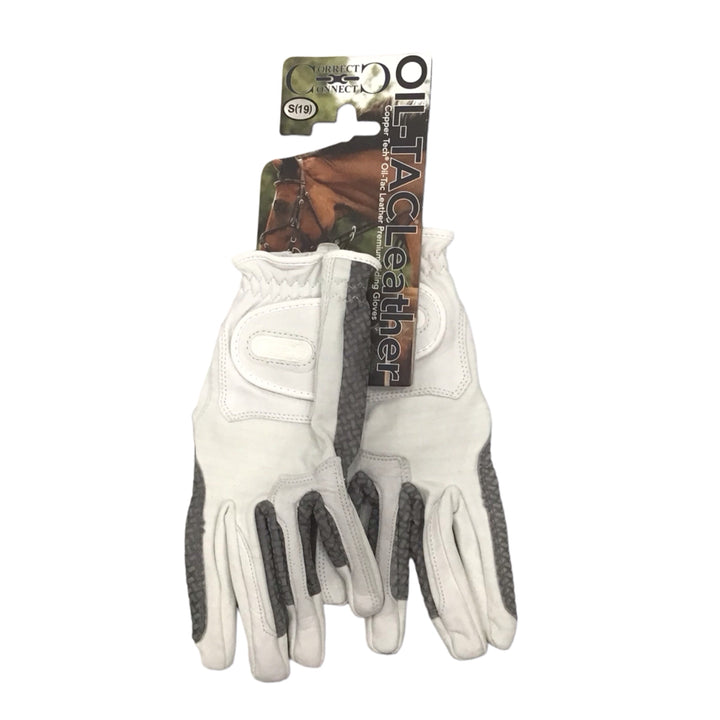 Correct Connect Oil-Tac Coppertech Leather Premium Riding Glove New - H