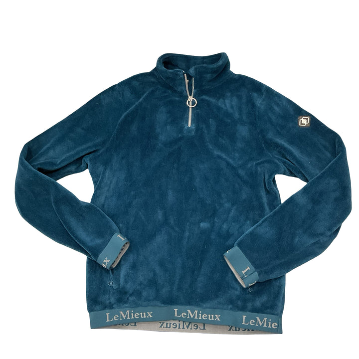 LeMieux Women's 10 Fleece Quarter Zip Pull Over Marine Used
