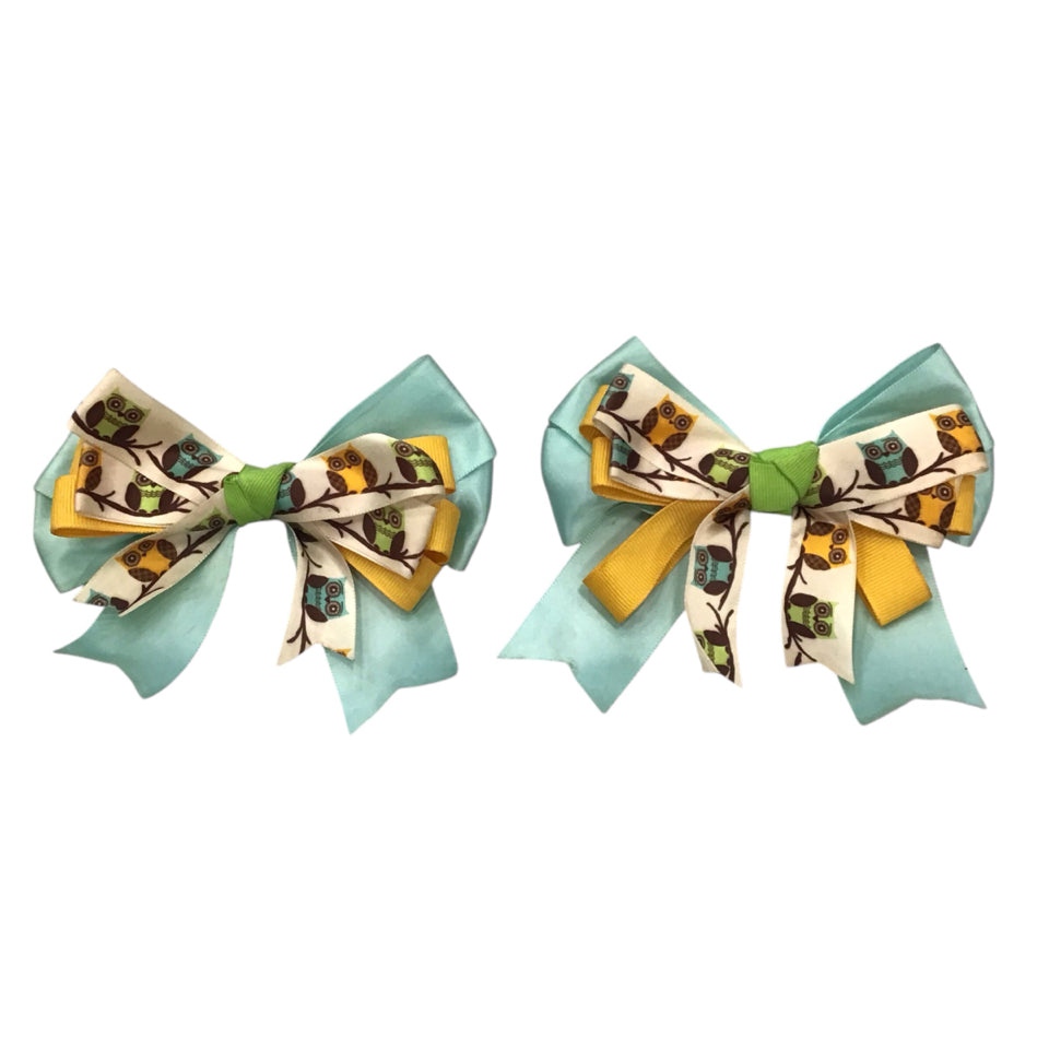 Owl Print Show Bows Used - H