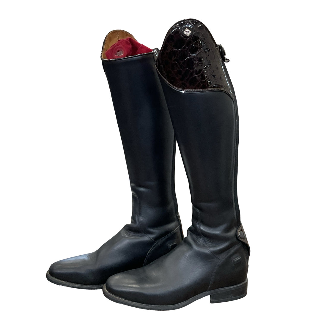 DeNiro Custom Dress Boot 37.5 Fits Like 38 XXSlim Black Used
