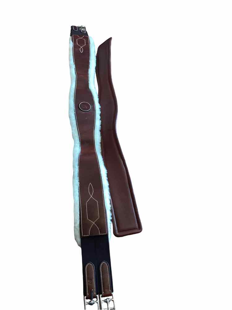 ADT new fleece girth has leather insert with girth can change 48"