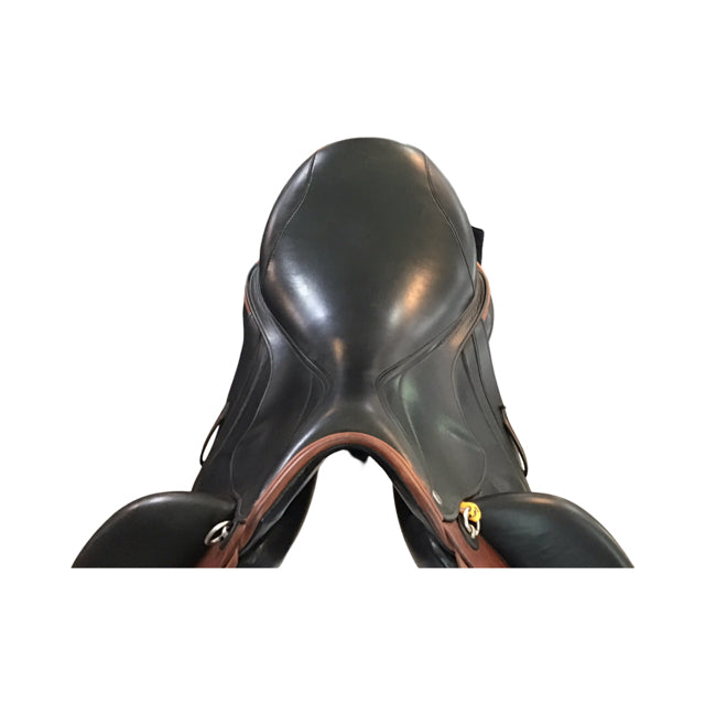 18" Aviar by Custom Saddlery Rook Medium Tree Used Monoflap Dressage Saddle - C