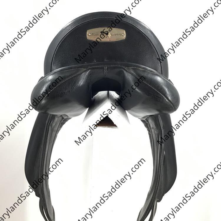 16.5" Black Country Vinici Wide Tree Used Monoflap Dressage Saddle - C