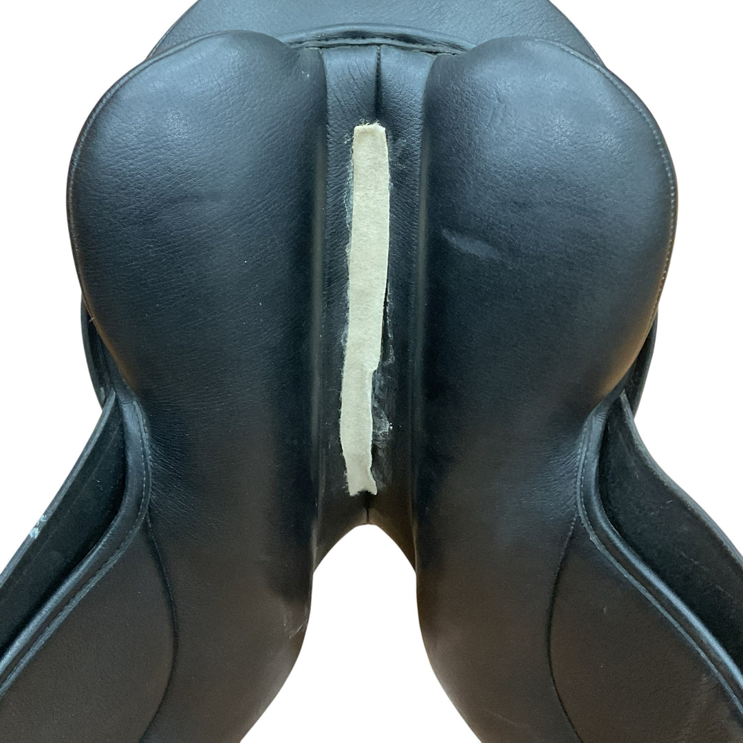 17" Bates Caprilli Medium Used Synthetic Dressage Saddle - H