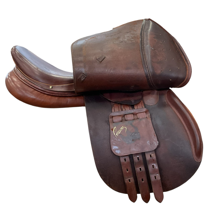 17" Pessoa Wide Used Hunter/Jumper Saddle - H
