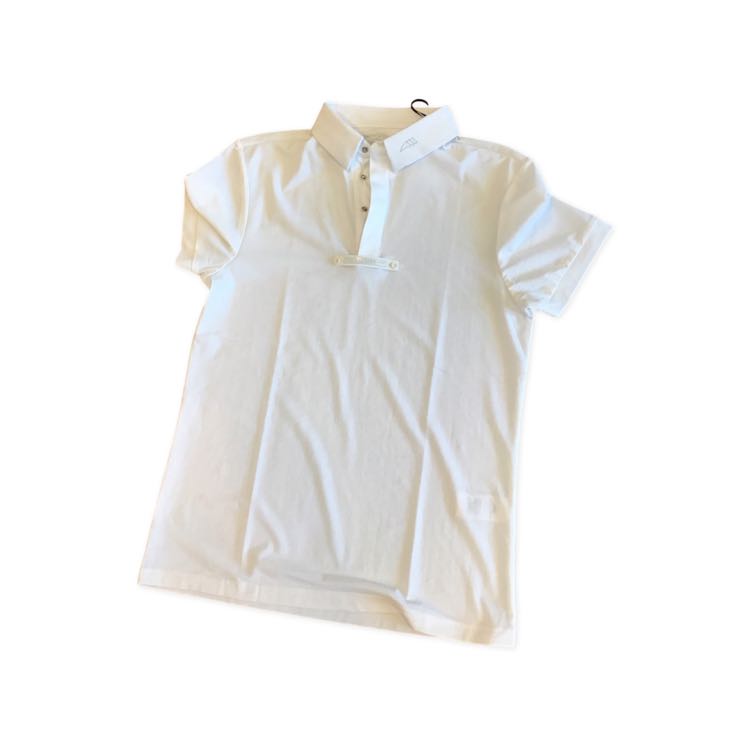 Equiline new mens white large show shirt B