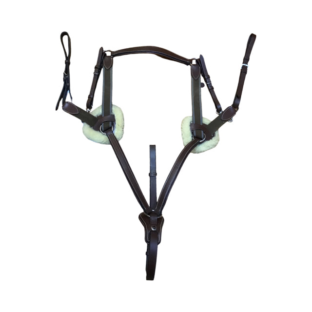 HDR 5pt Leather/Elastic Breastplate USED B