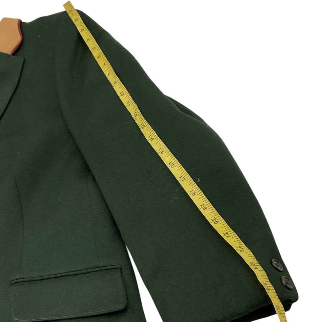 The Hunting Shop Men's Custom Green Wool Hunt Coat Used - H