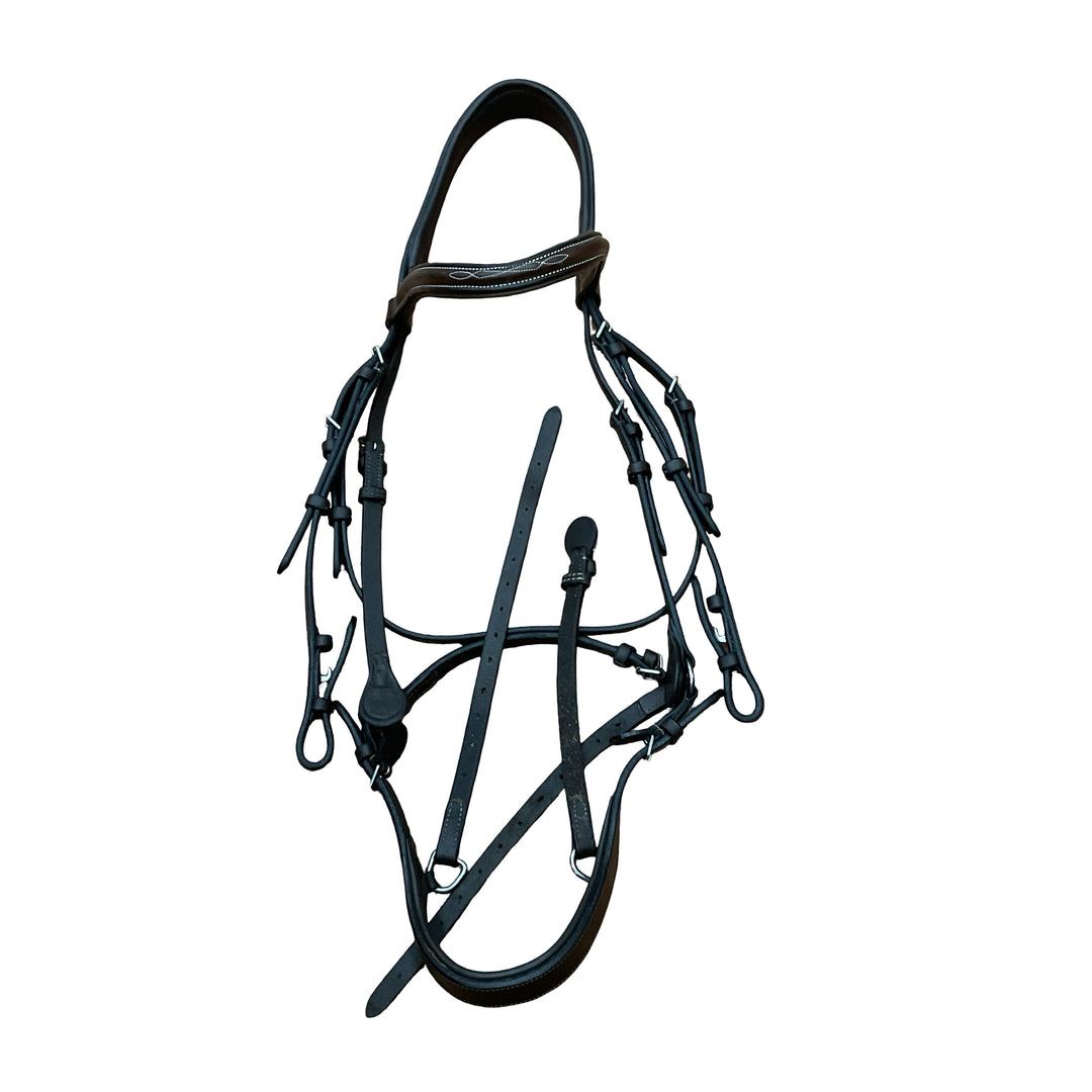 HDR Oversized Padded Pro Anatomical Bridle Brown Used