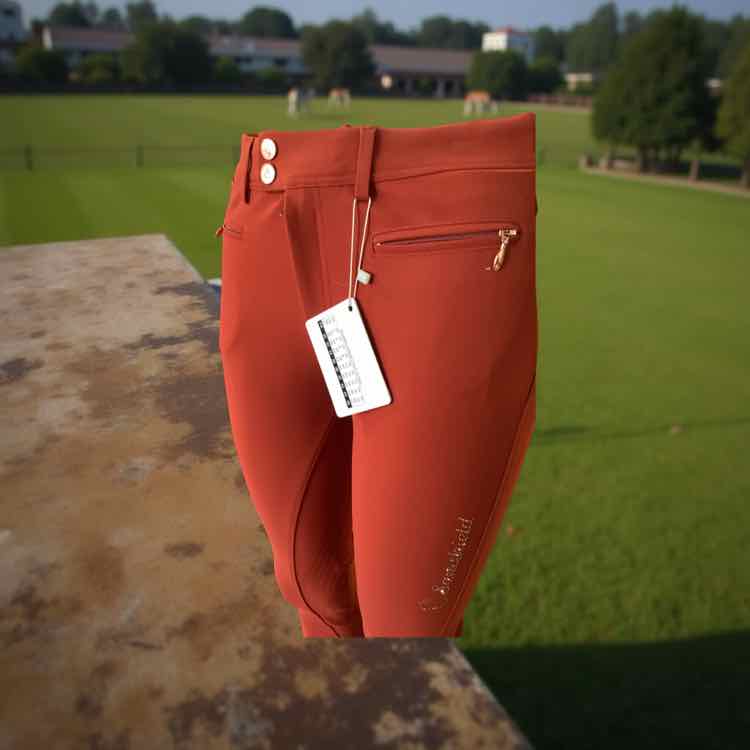 Samshield new ladies size 26  schooling breech persian red B