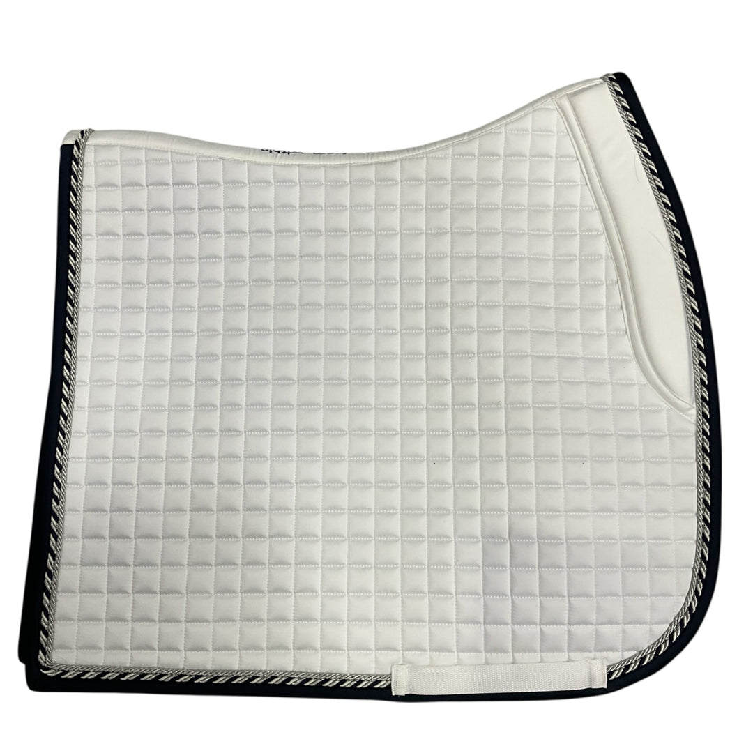 PS of Sweden White/Navy Trim Elite Dressage Pad Cob New - H
