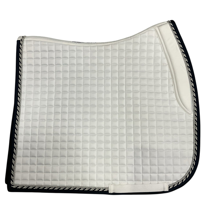 PS of Sweden White/Navy Trim Elite Dressage Pad Cob New - H