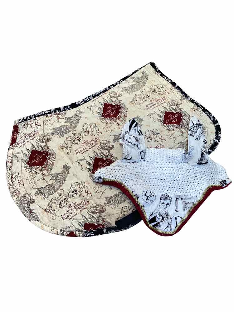 Harry Potter Saddle Pad & Bonnet USED B