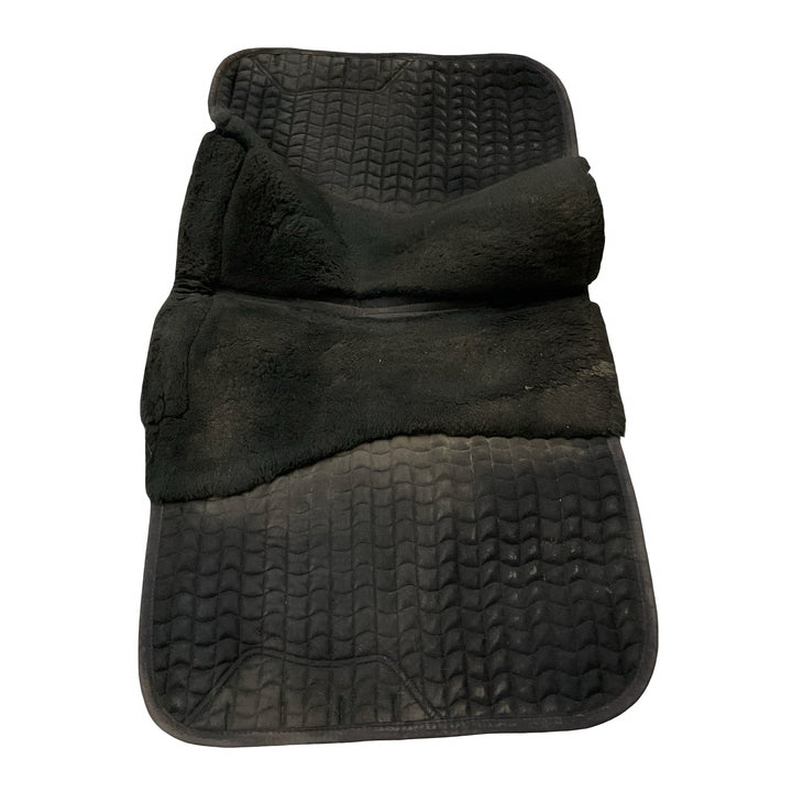 LeMieux Sm/Md Merino + Half Lined Square Dressage Saddle Pad Black/Black Used